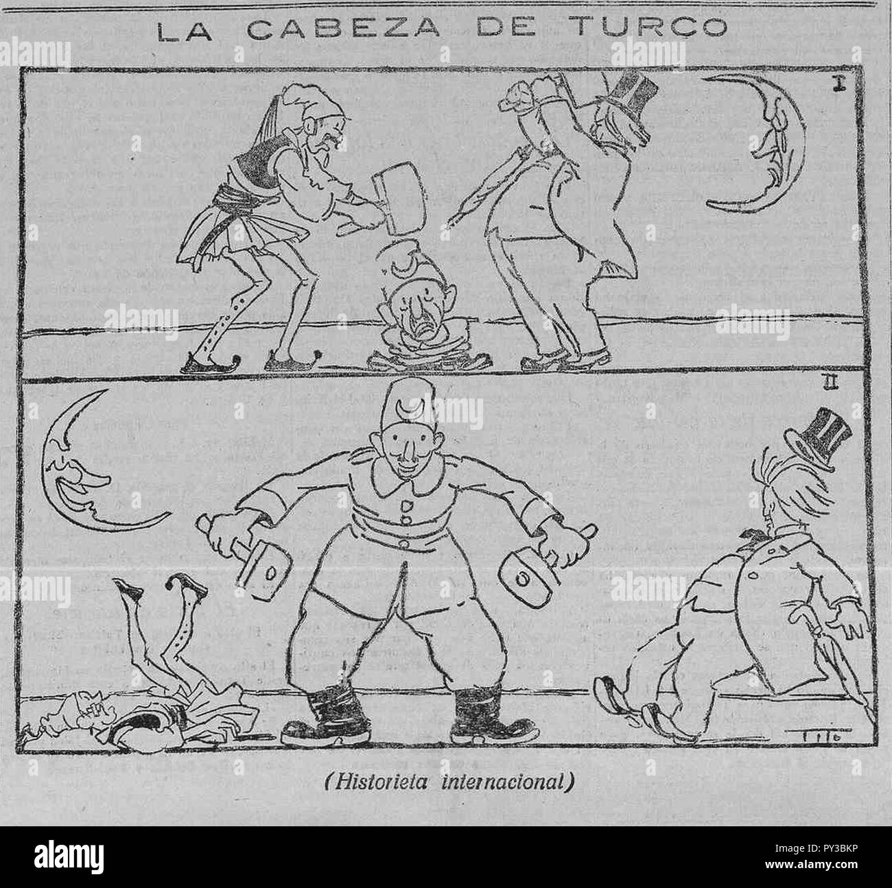 Cabeza de Turco, de Tito, La Libertad, 23 de Septiembre de 1922. Stockfoto