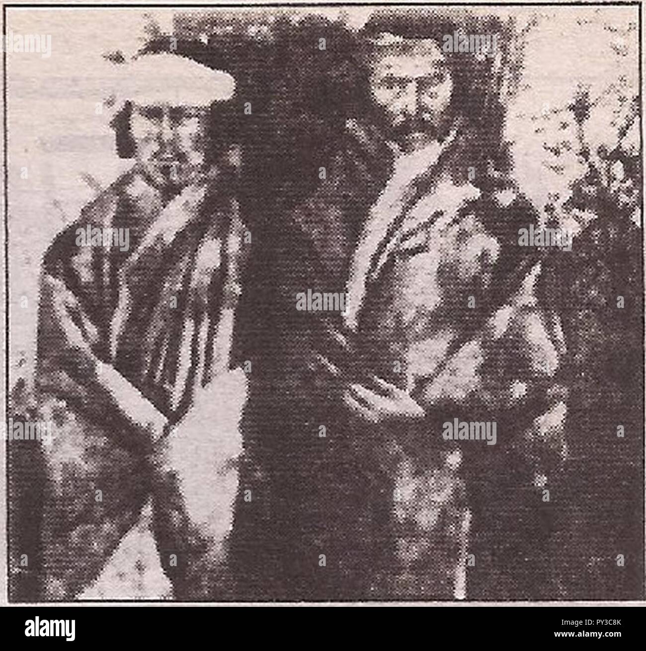 Cacique Kánkel y su Hermano. Stockfoto