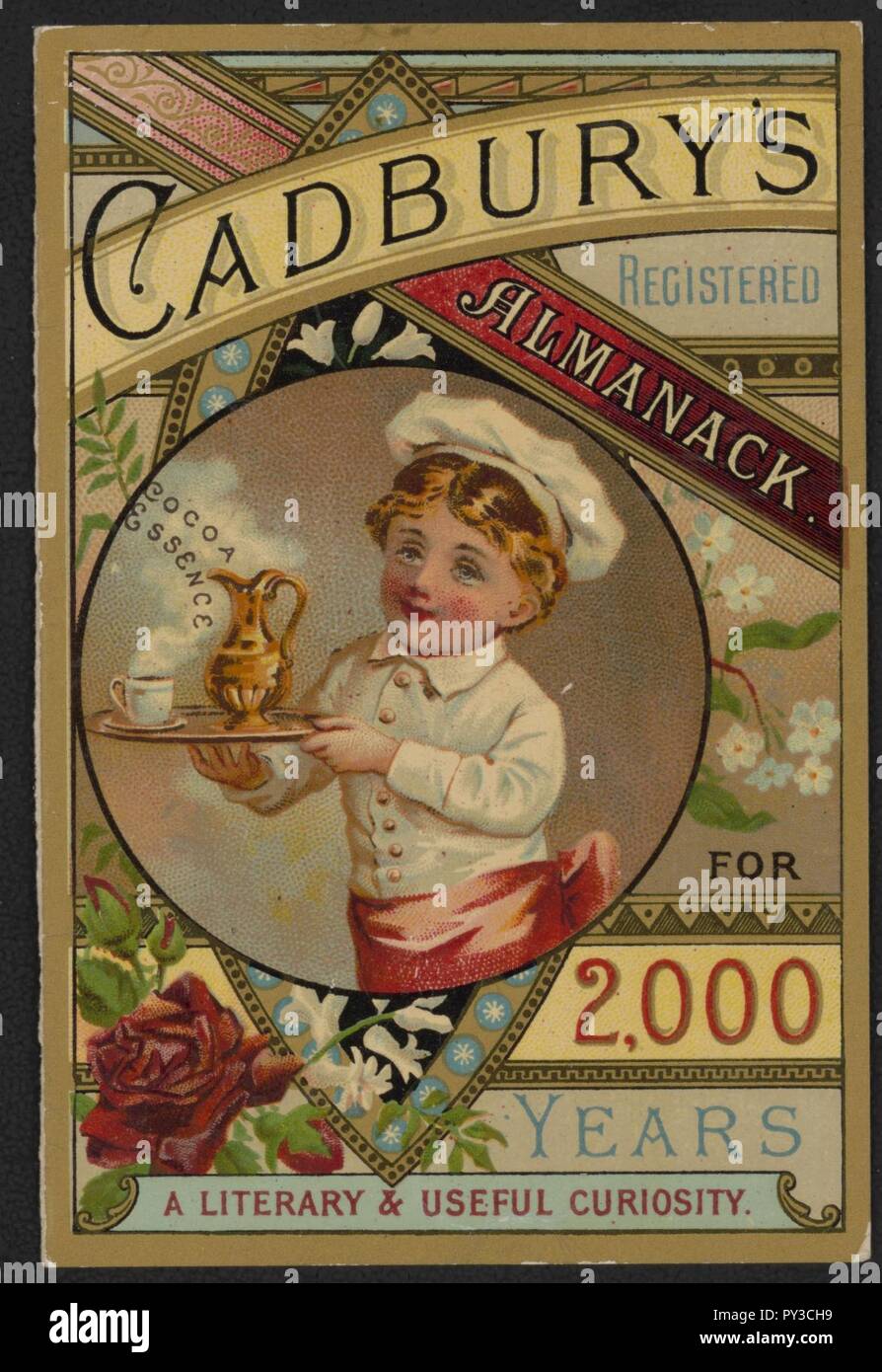 Cadbury's Almanack seit 2.000 Jahren - eine literarische & nützliche Neugier Stockfoto