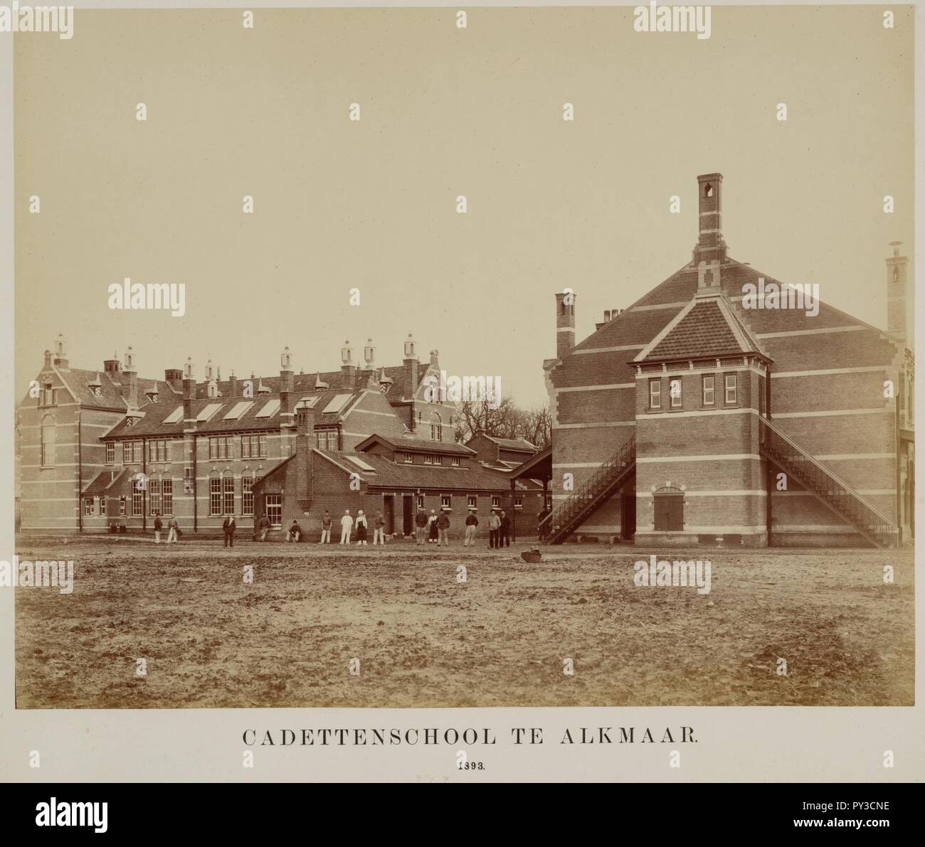 1893 Cadettenschool Stockfoto