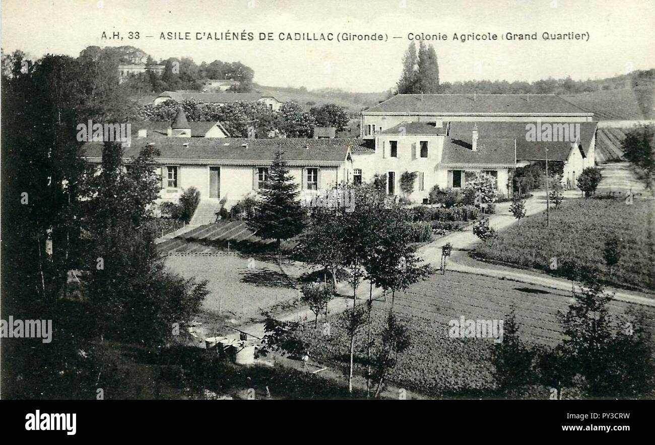 Cadillac-sur-Garonne - Asile des aliénés 9. Stockfoto