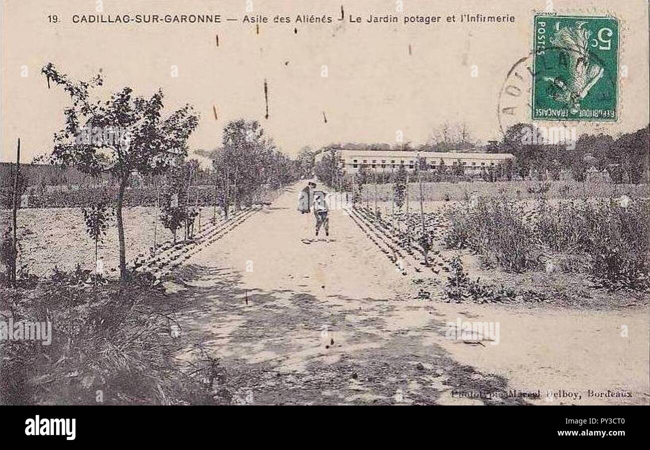 Cadillac-sur-Garonne - Asile des aliénés 11. Stockfoto