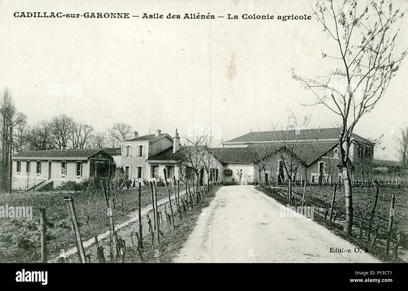 Cadillac-sur-Garonne - Asile des aliénés 12. Stockfoto