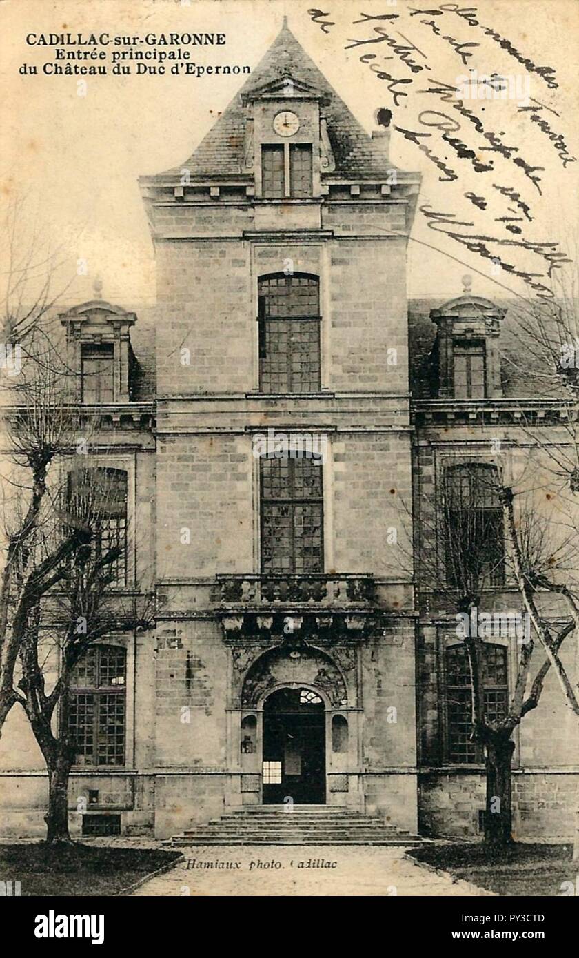 Cadillac-sur-Garonne - Château d'Epernon 11. Stockfoto