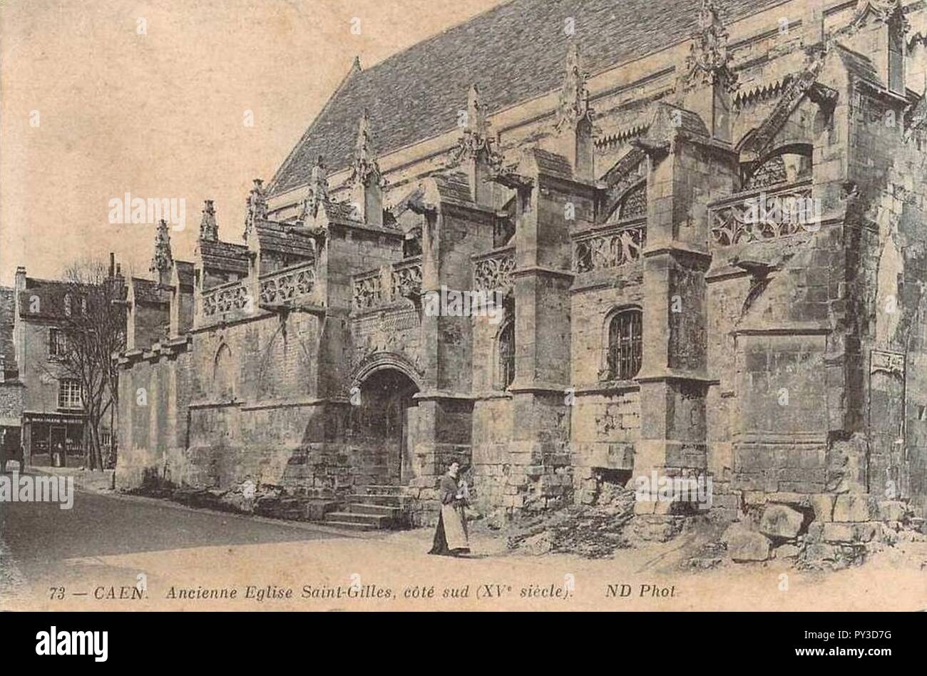 Caen Eglise saintgilles Sud 2. Stockfoto