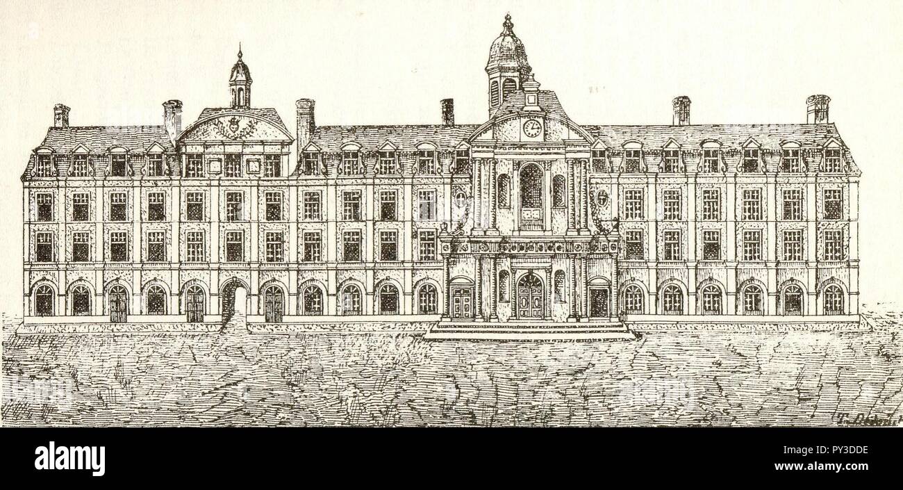 Caen seminairedeseudistes. Stockfoto