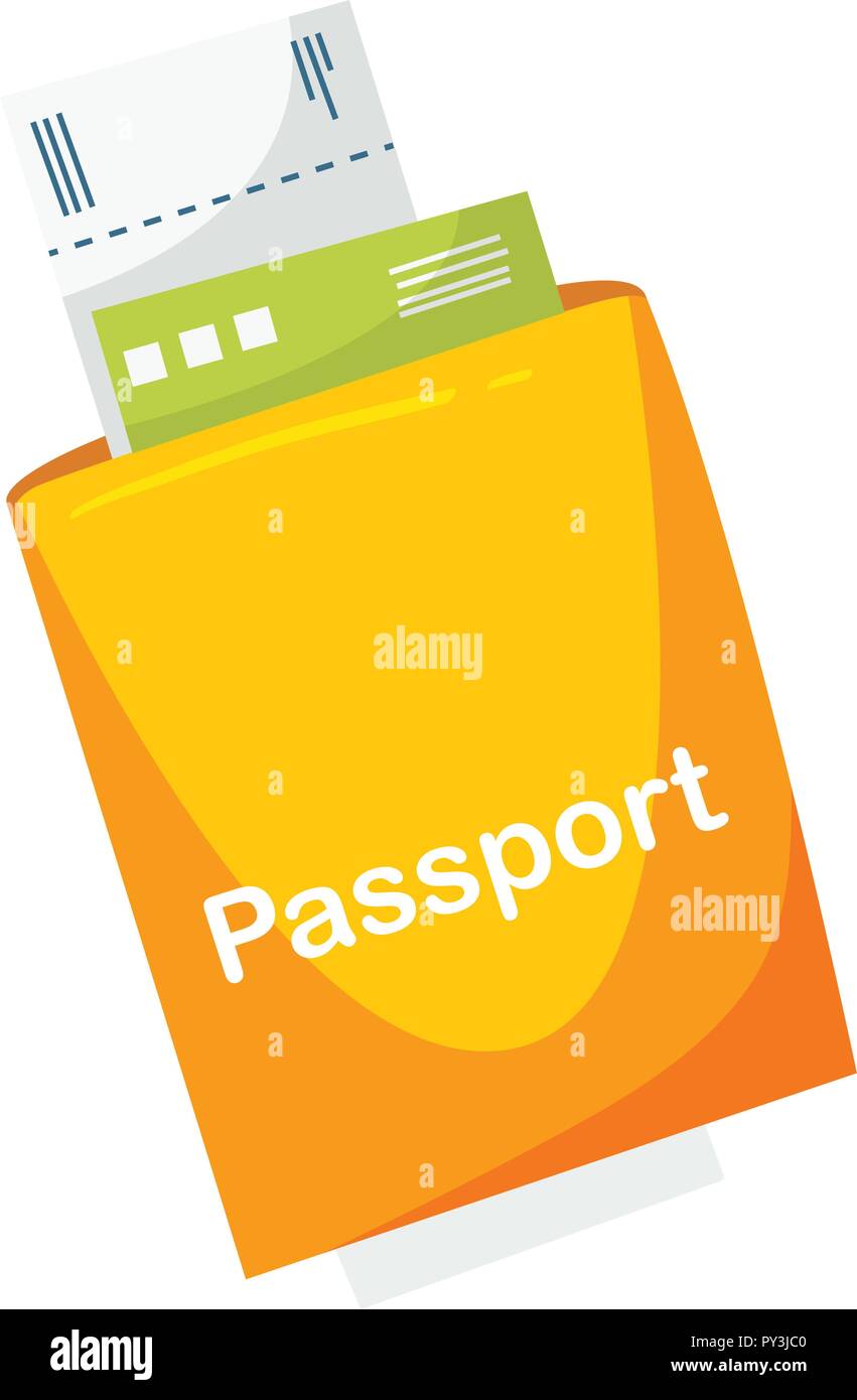 Eine Reisen Reisepass auf weißem Hintergrund Abbildung Stock Vektor