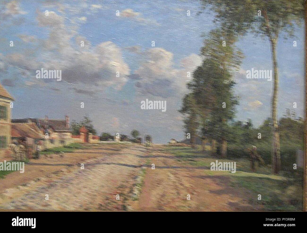 Camille Pissarro. Route de Versailles. Stockfoto