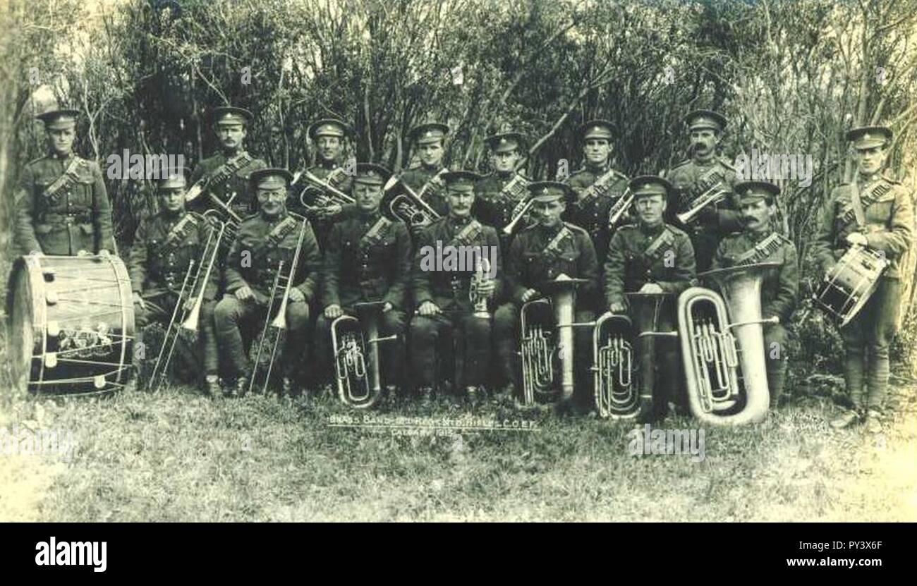 Kanada. 12 Regiment montiert Gewehre, COEF, Calgary, 1915. Stockfoto