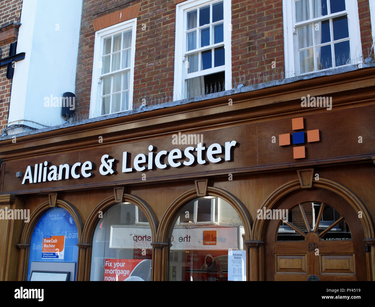 Alliance & Leicester Bausparkasse in Chichester, West Sussex, England, Großbritannien Stockfoto