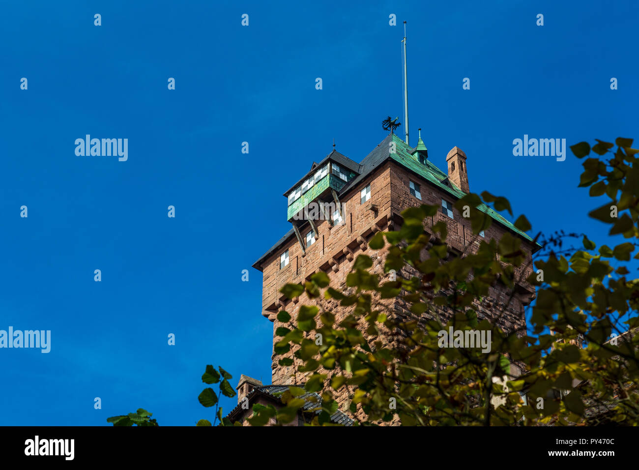 Chateau du Haut-Koenigsbourg Stockfoto