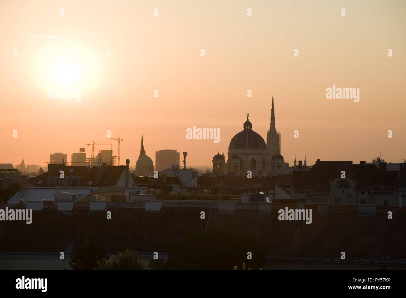 Wien, Panorama - Wien-Panorama Stockfoto