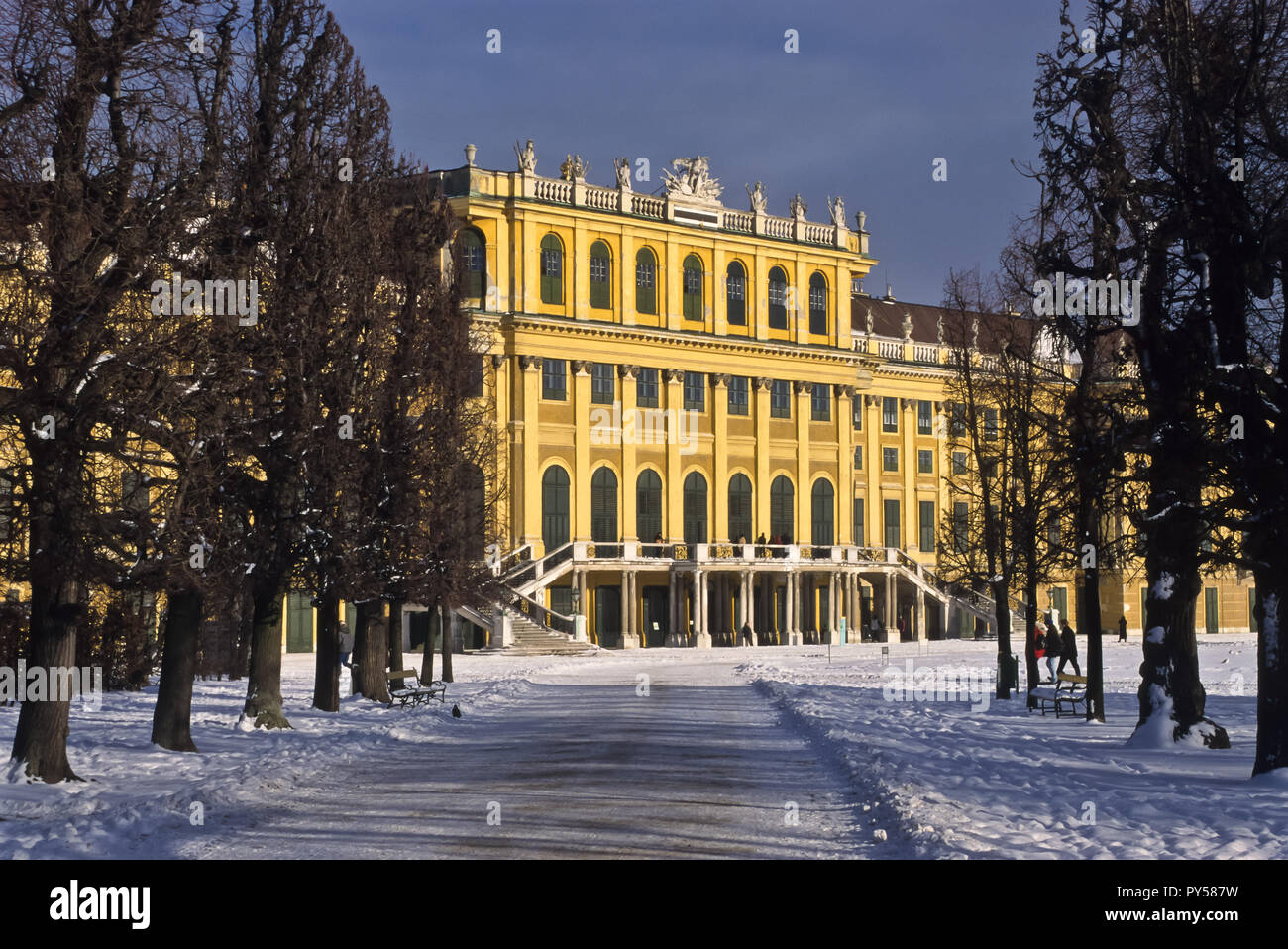 Wien, Schloß Schönbrunn, Gartenfassade Wien, Schloss Schönbrunn