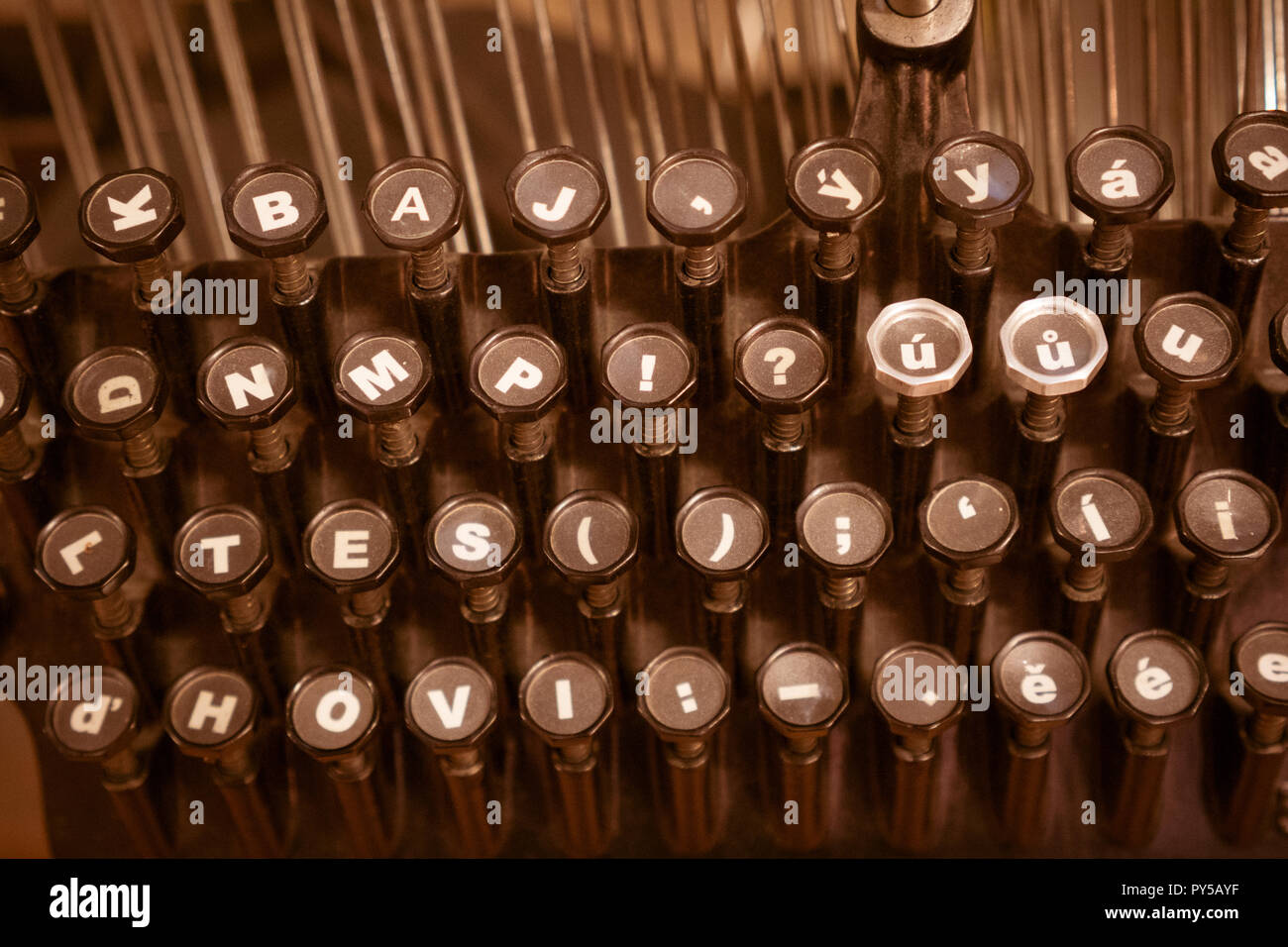 Tastatur vintage Computer Stockfoto