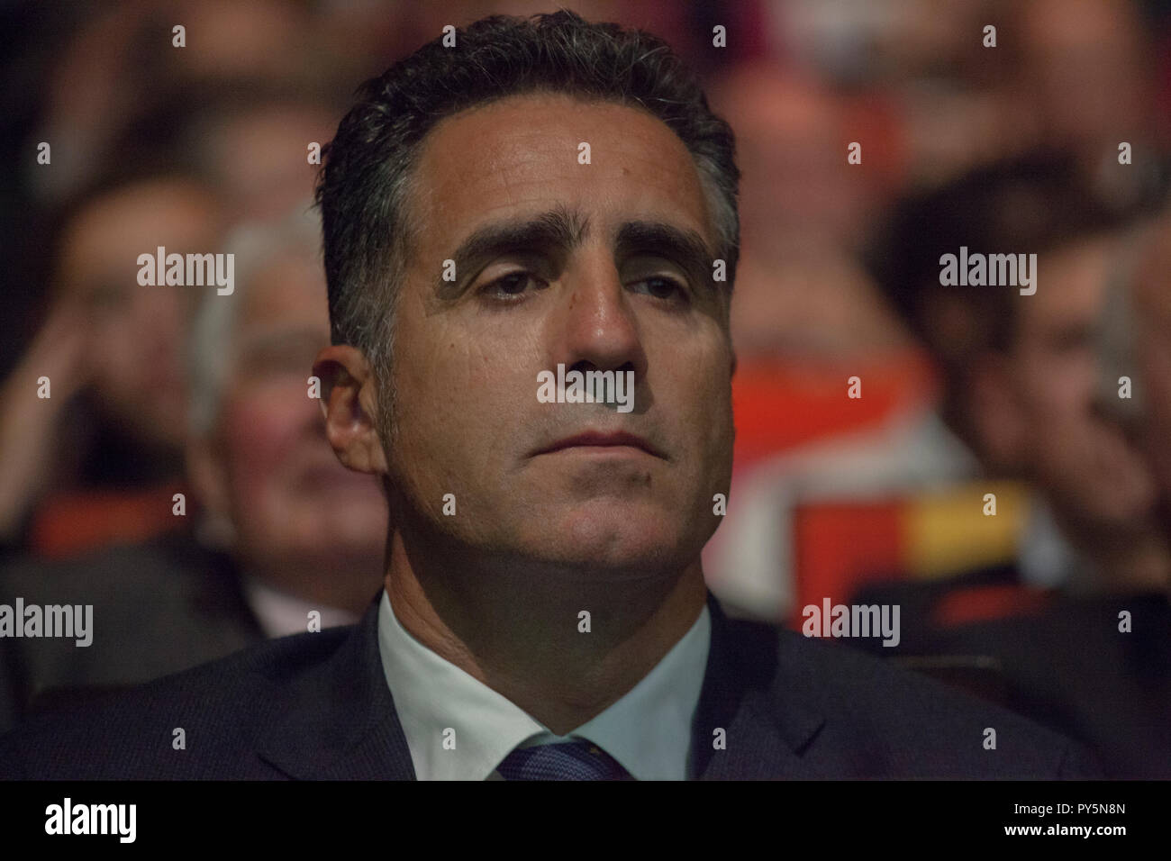Paris, Frankreich. 25. Oktober, 2018. 25-10-2018: Radfahren: Präsentation der Tour de France 2019: Paris Miguel Indurain Credit: Orange Bilder/Alamy leben Nachrichten Stockfoto