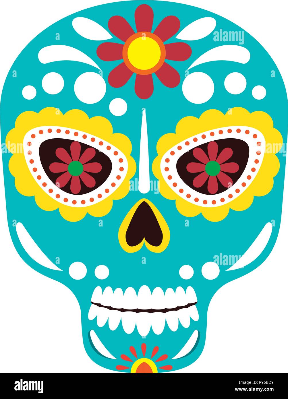 Maske des Santa Tod Vector Illustration Design Stock Vektor