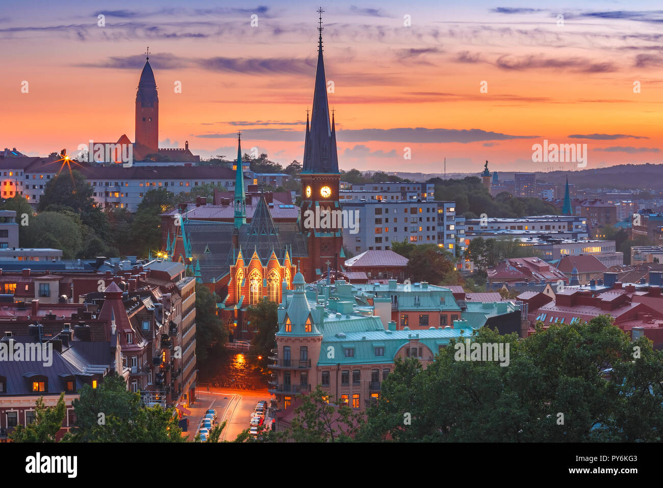 Luftaufnahme von Göteborg, Schweden Stockfoto