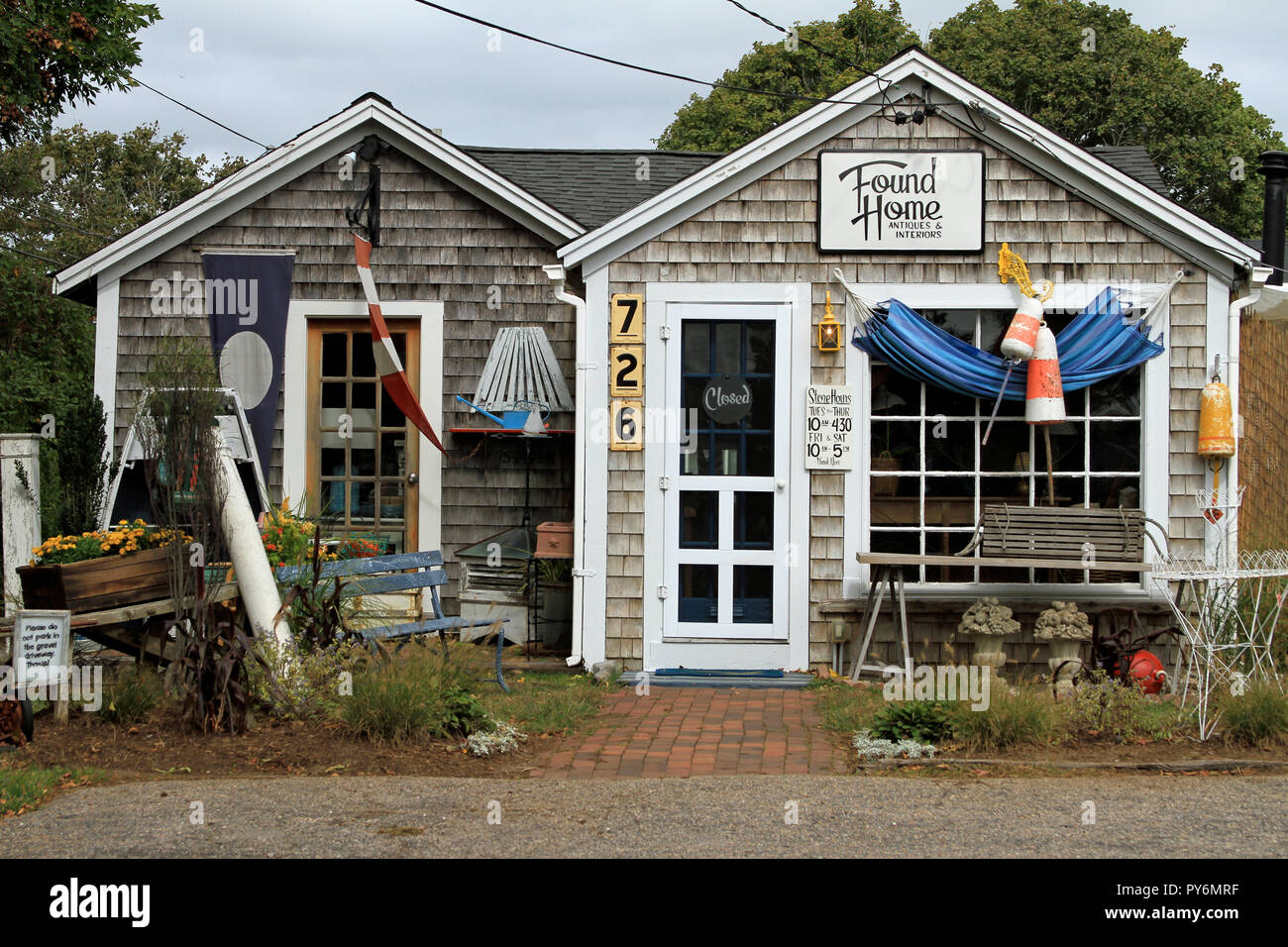 Gefunden Startseite Antique Shop in Chatham, Massachusetts, auf Cape Cod Stockfoto