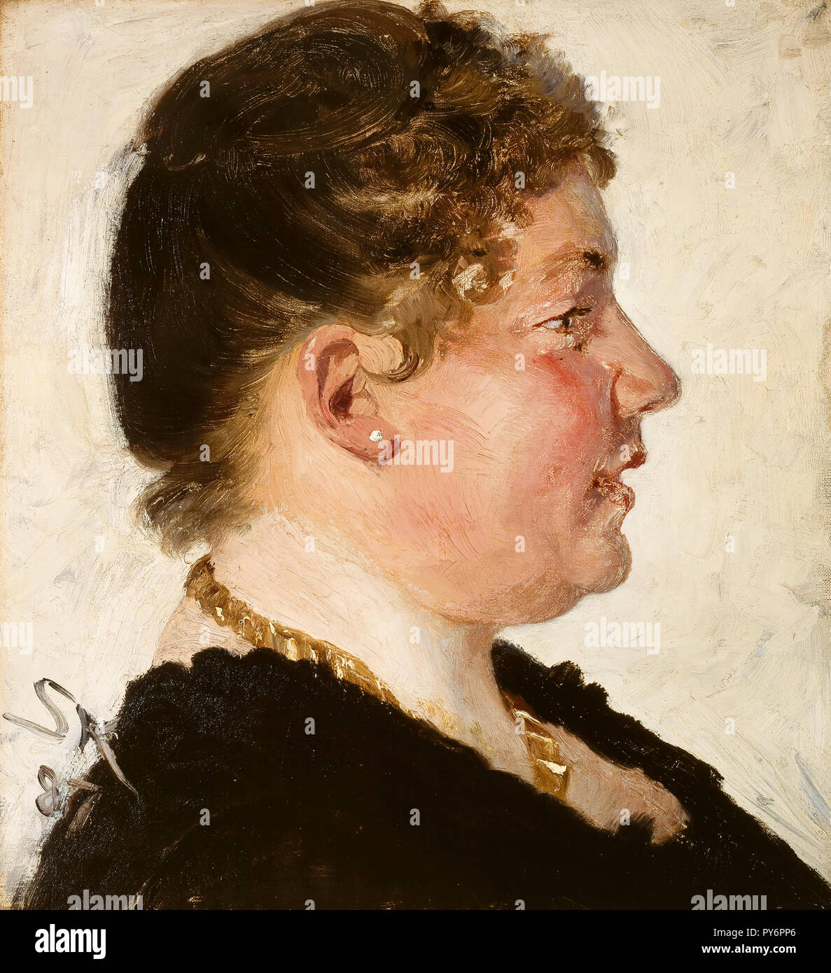 Peder Severin Kroyer, Beatrice Diderichsen 1887 Öl auf Leinwand, Skagens Museum, Skagen, Dänemark. Stockfoto