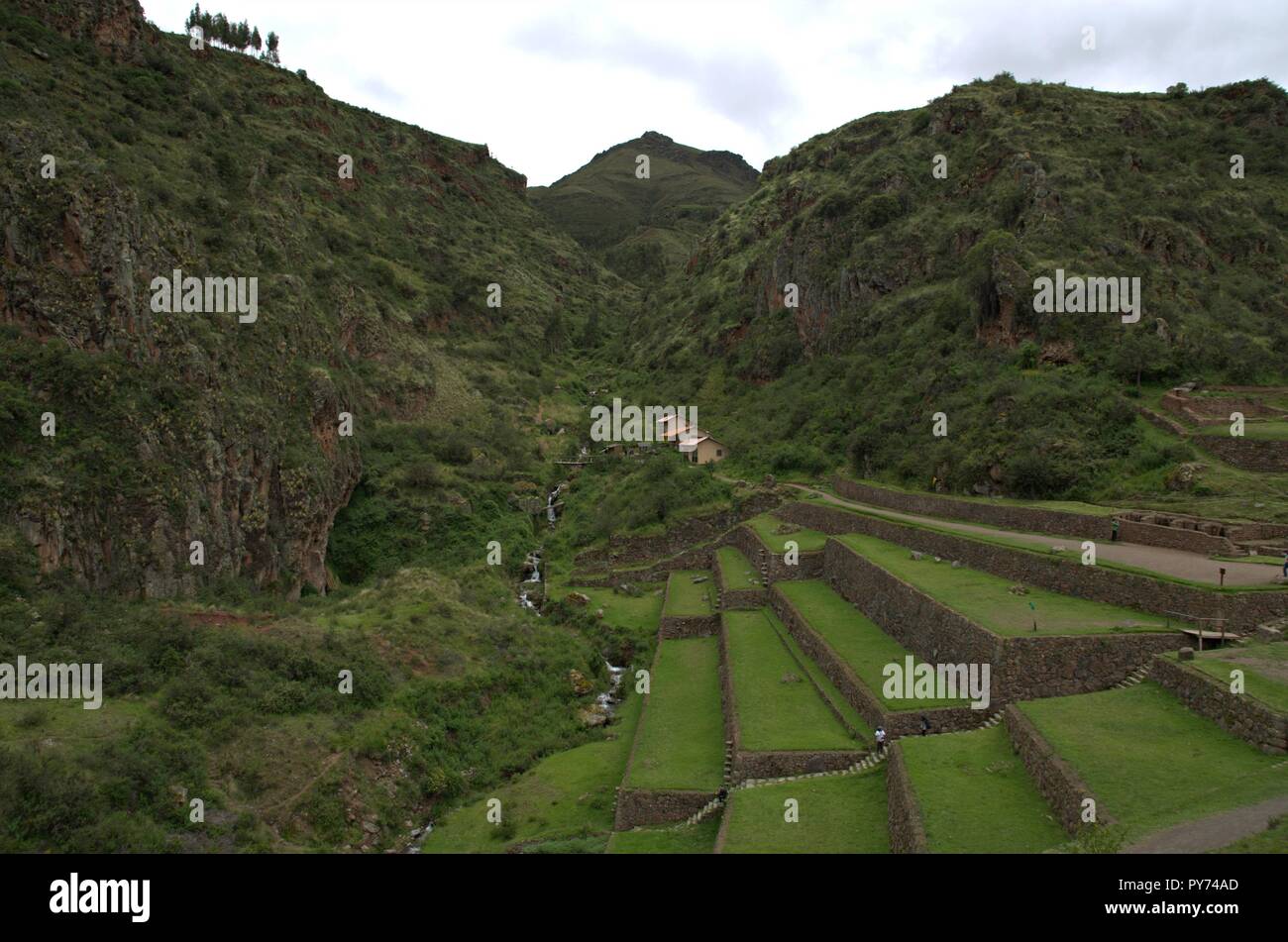 Imagem dos Terraços Agrícolas keine Valle Sagrado Inca Stockfoto