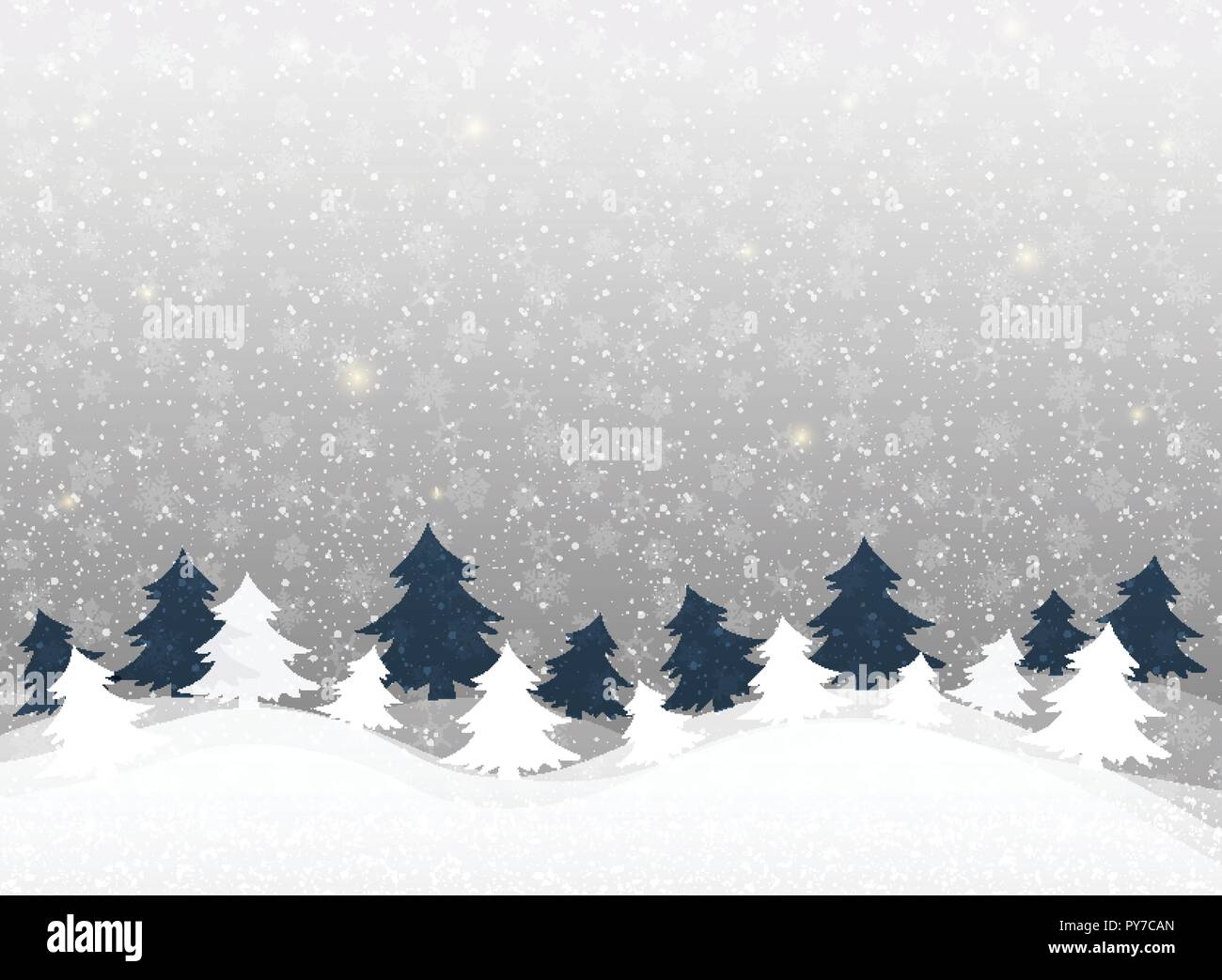 Weihnachten Hintergrund in klaren winter Schneeflocken Muster. illustration Vector EPS 10. Stock Vektor