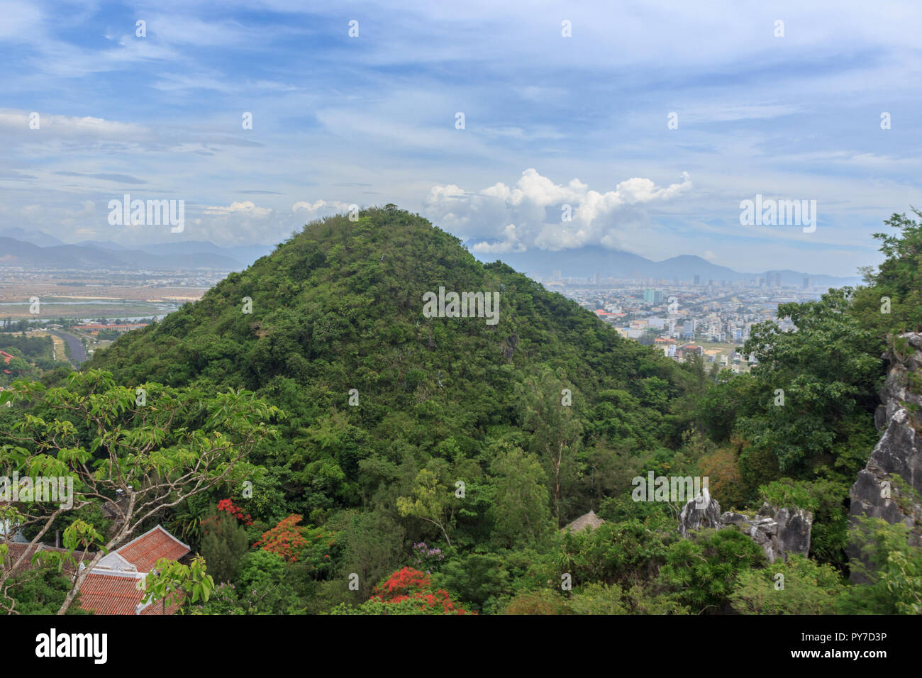Blick aus Marmor Berge da Nhang, Vietnam Stockfoto
