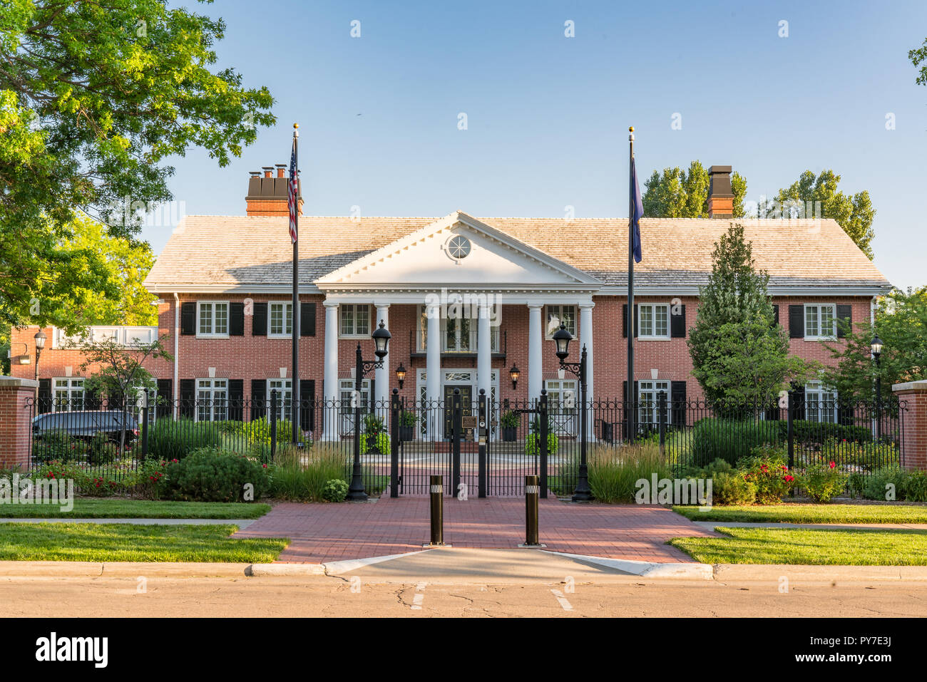 LINCOLN, Nebraska - Juli 10, 2018: Der Nebraska Governor's Mansion im State Capitol Building. Stockfoto