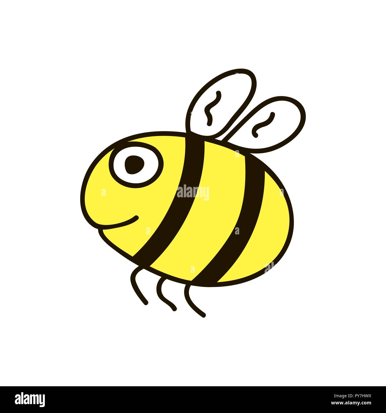Fat Biene. Kindisch cartoon Wald wildes Tier. Schön kindisch Tier im Cartoon Stil. Für Tapeten, pattern benutzt werden, Hintergründe Oberfläche Textur Stock Vektor Fat Biene. Kindisch cartoon Wald wildes Tier. Schön kindisch Tier im Cartoon Stil. Für Tapeten, pattern benutzt werden, Hintergründe Oberfläche Textur Stock Vektor