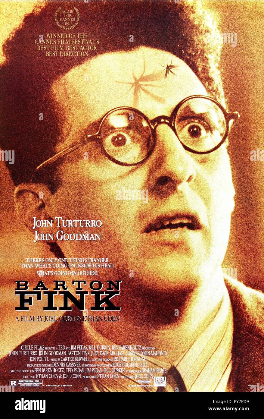 Original Film Titel: Barton Fink. Englischer Titel: Barton Fink. Jahr: 1991. Regie: Ethan COEN, Joel Coen. Quelle: COLUMBIA TRISTAR/Album Stockfoto