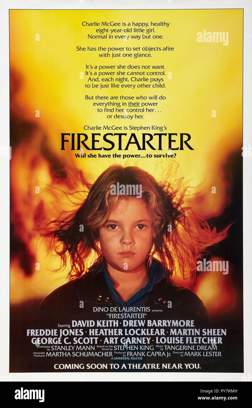 Original Film Titel: FIRESTARTER. Englischer Titel: FIRESTARTER. Jahr: 1984. Regisseur: Mark L. LESTER. Stars: DREW BARRYMORE. Credit: DE LAURENTIS/PARAMOUNT/Album Stockfoto