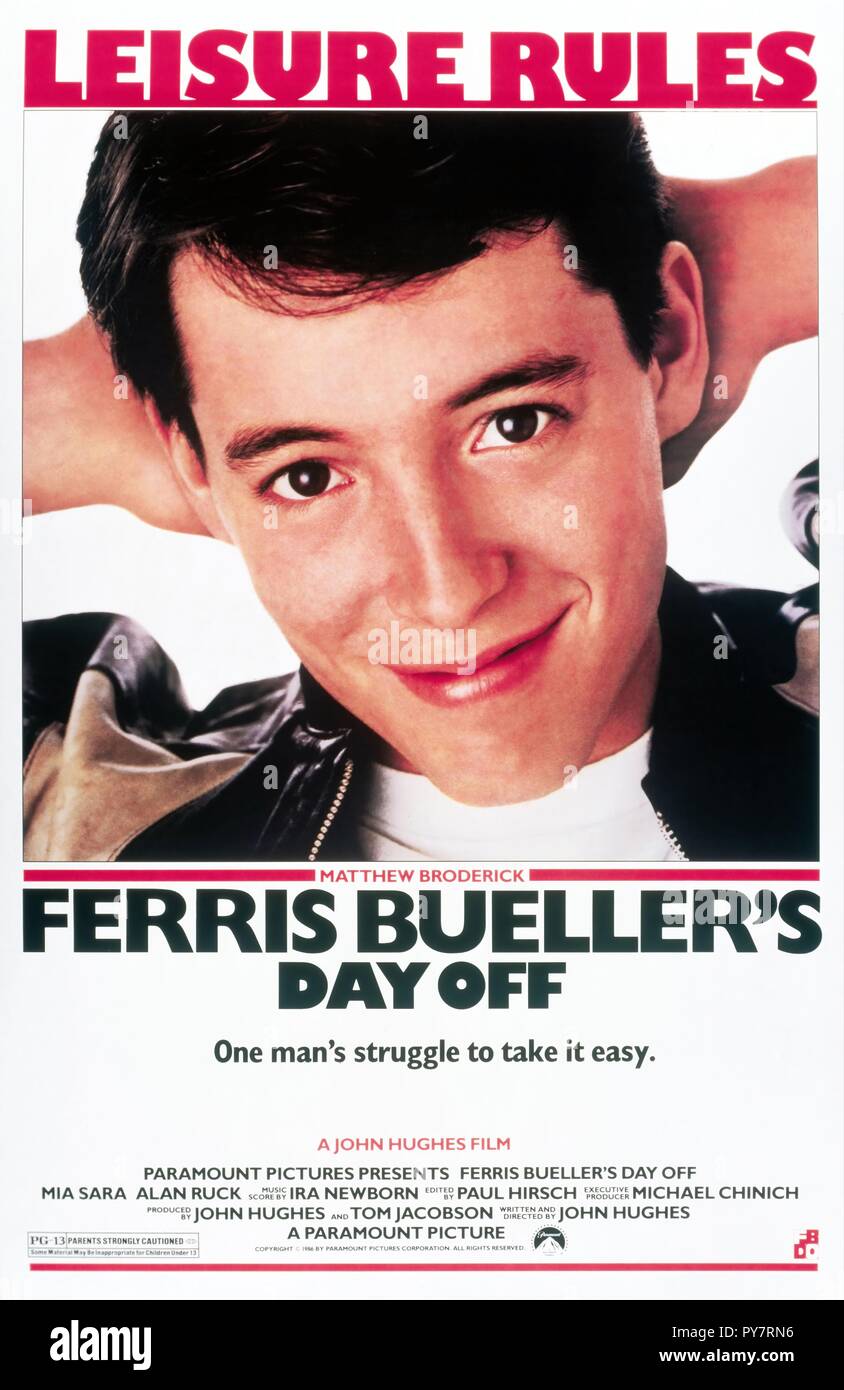 Original Film Titel: Ferris Bueller'S DAY OFF. Englischer Titel: Ferris Bueller'S DAY OFF. Jahr: 1986. Regisseur: John Hughes. Quelle: Paramount Pictures/Album Stockfoto