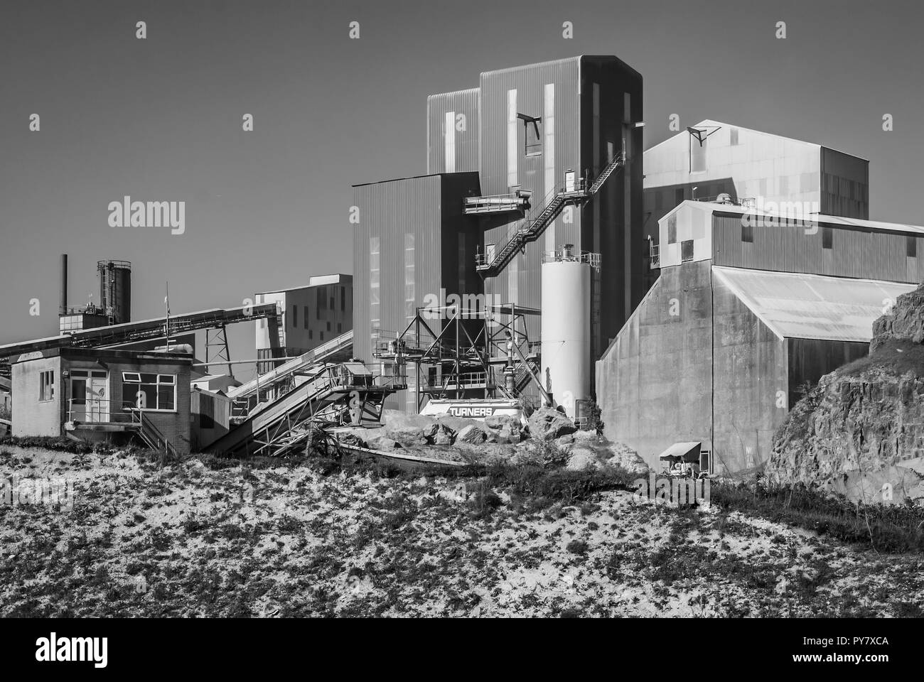 Cemex Mineral Plant - Peak District, Derbyshire Stockfoto