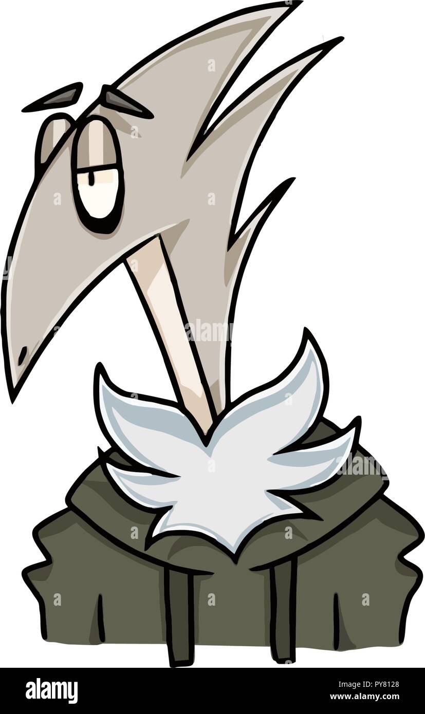 Vektor Zeichnung, die Emotion der schizoiden Störung Stock Vektor