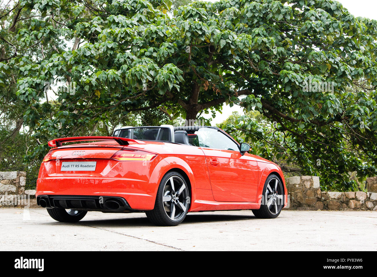 Hongkong, China, Jan 4, 2018: Audi TTRS Jan 4 2018 in Hongkong. Stockfoto