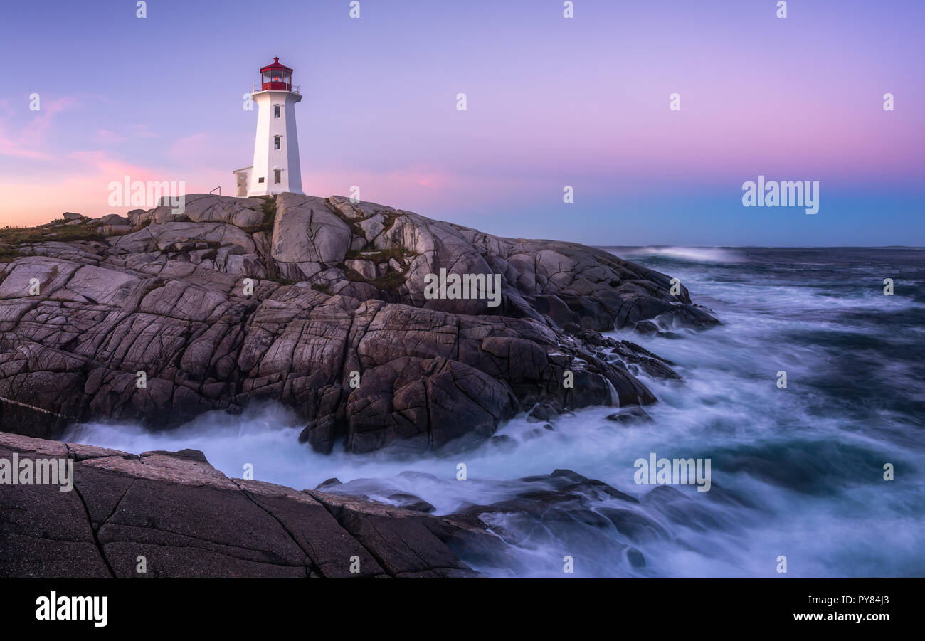 Peggy's Cove Leuchtturm Stockfoto