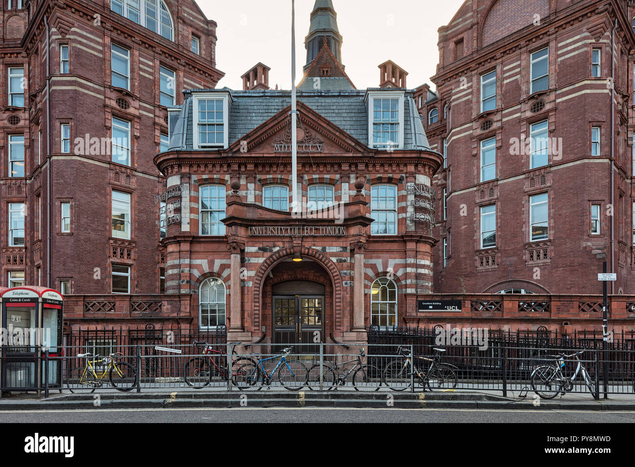 Die Kreuzförmigen Gebäude - UCL. Lage der Wolfson Institut für Biomedizinische Forschung Stockfoto