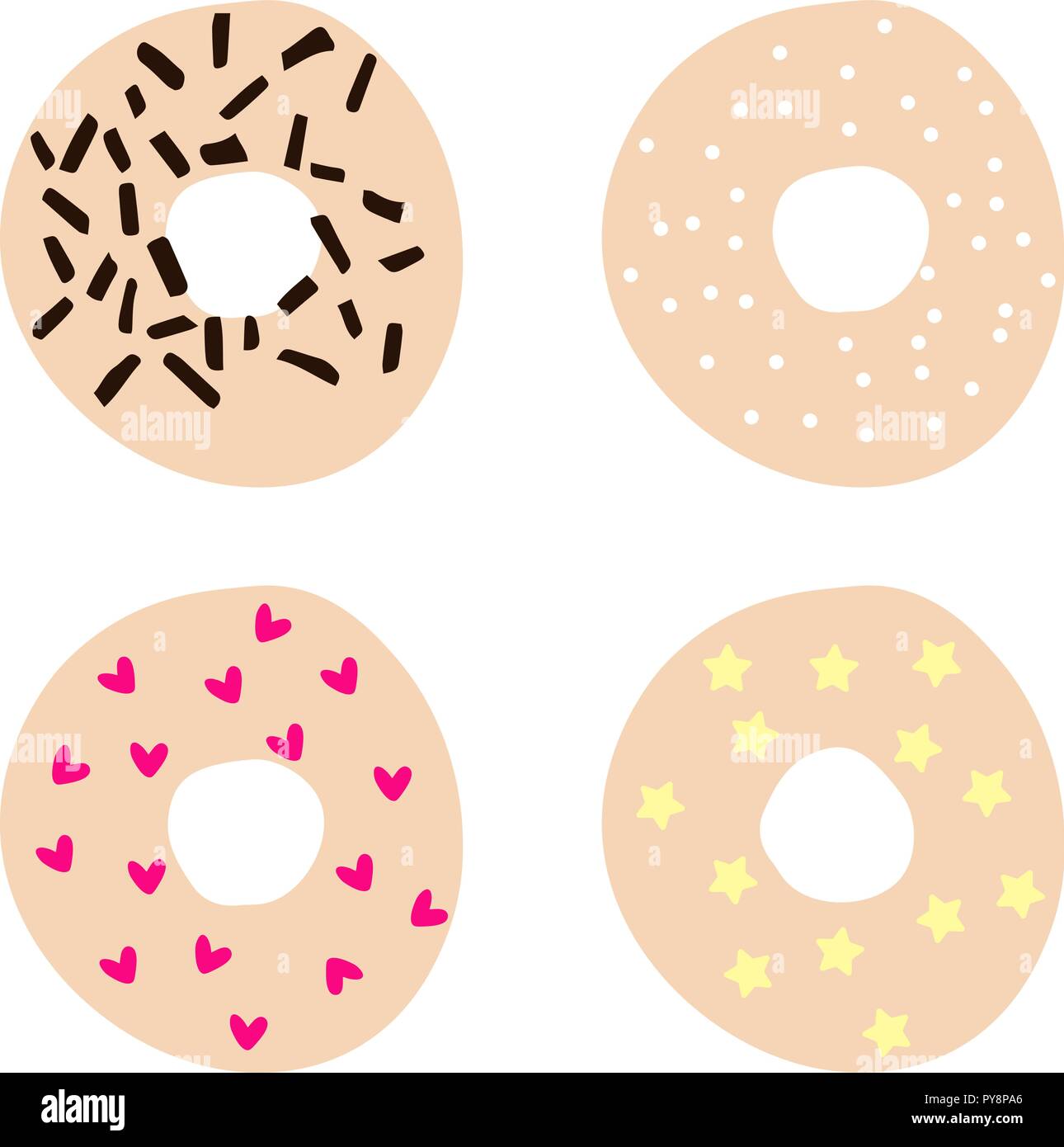 Donut ist lecker Stock-Vektorgrafiken kaufen - Alamy