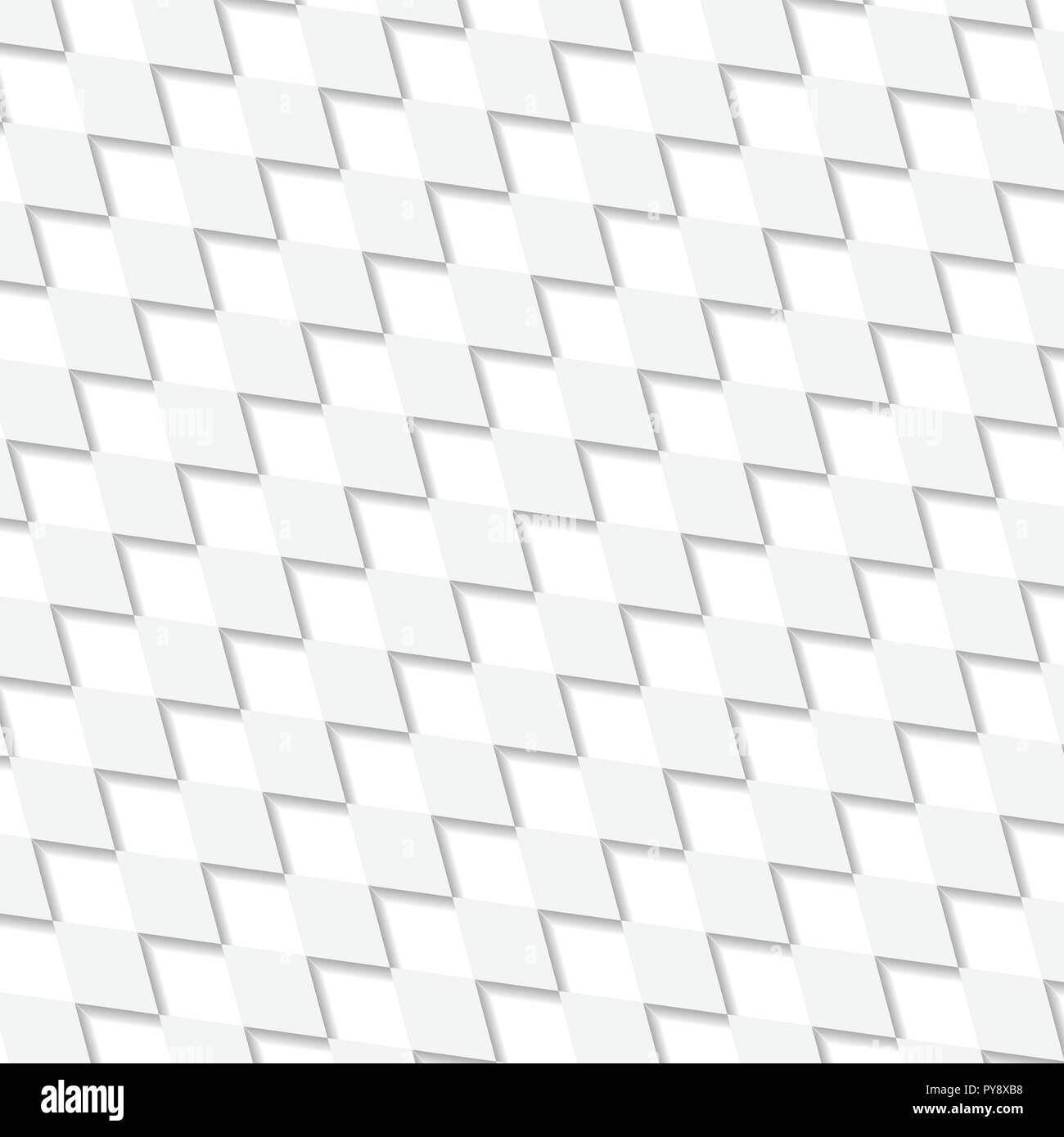 Abstrakte geometrische grauen und weißen Quadraten Vektor moderne Hintergrund Stock Vektor