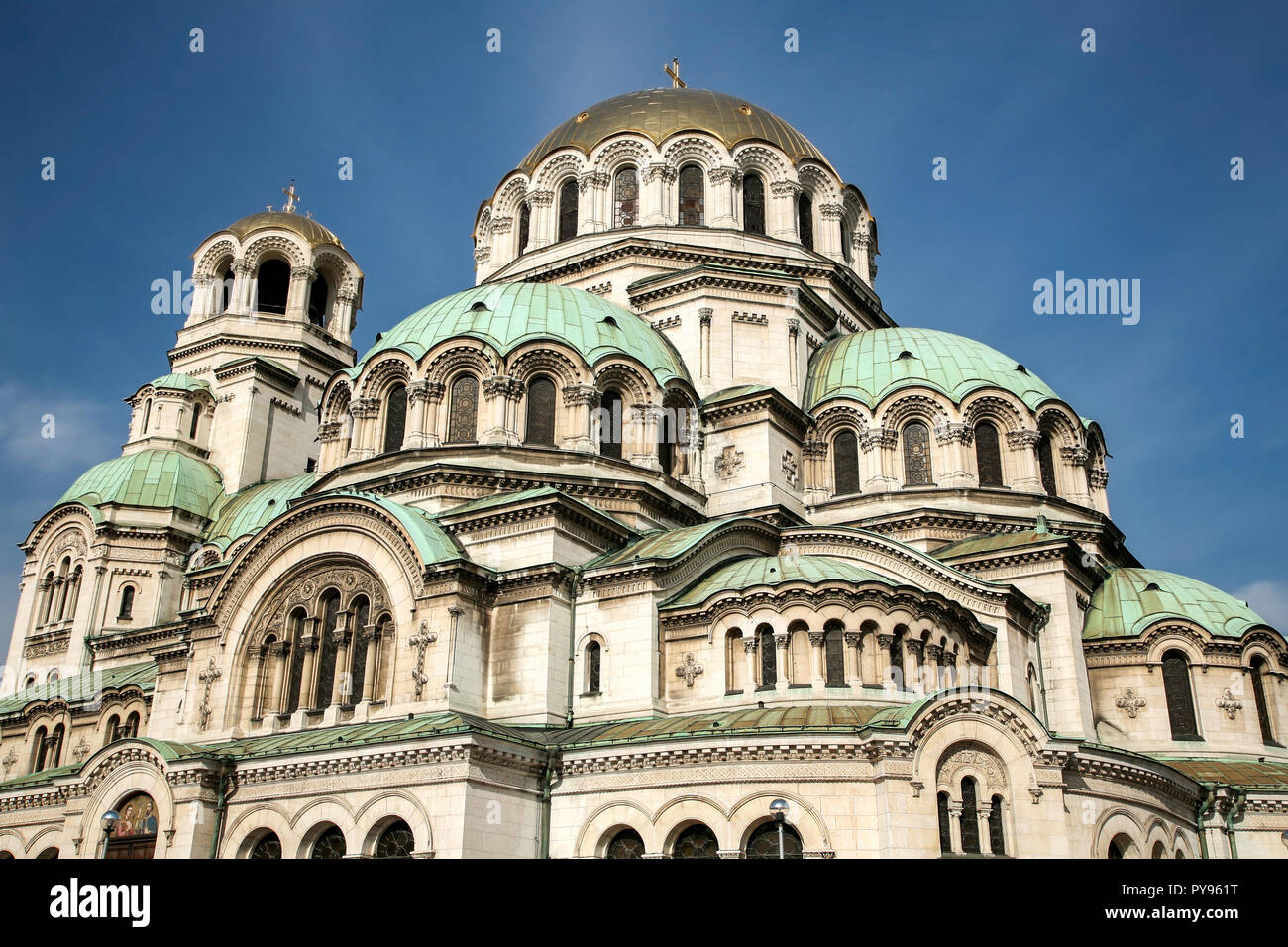Die Alexander-Newski-Kathedrale in Sofia, Bulgarien Stockfoto