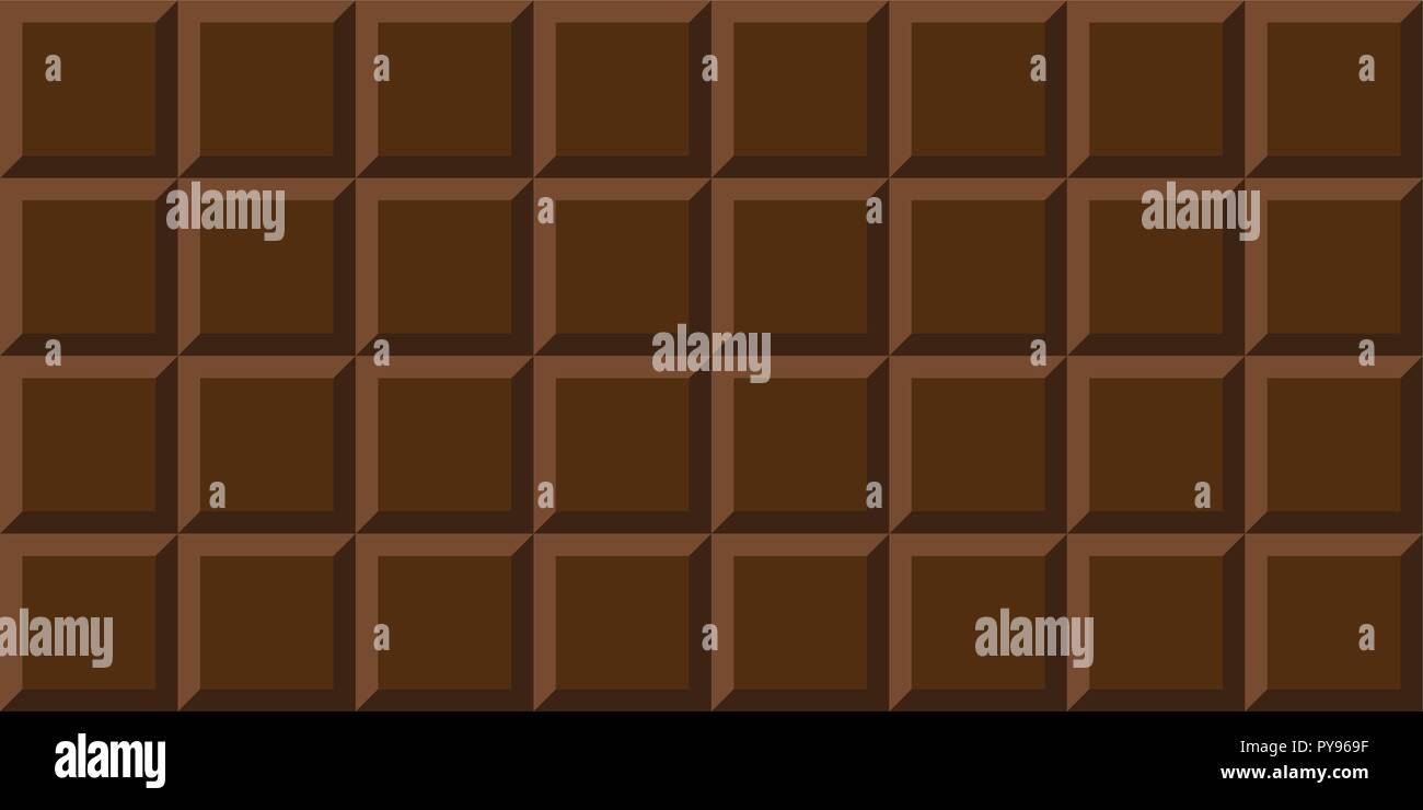 Schokolade Vollmilch Schokolade Hintergrund Vektor-illustration EPS 10. Stock Vektor