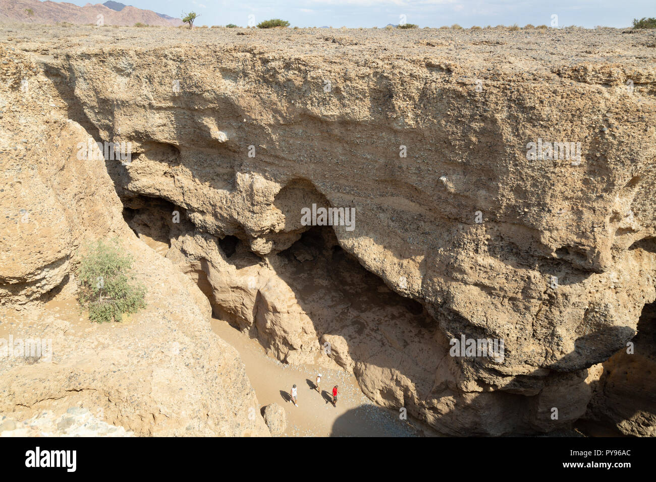 Namibia Sesriem Canyon, Wüste Namib, Namibia Afrika Stockfoto