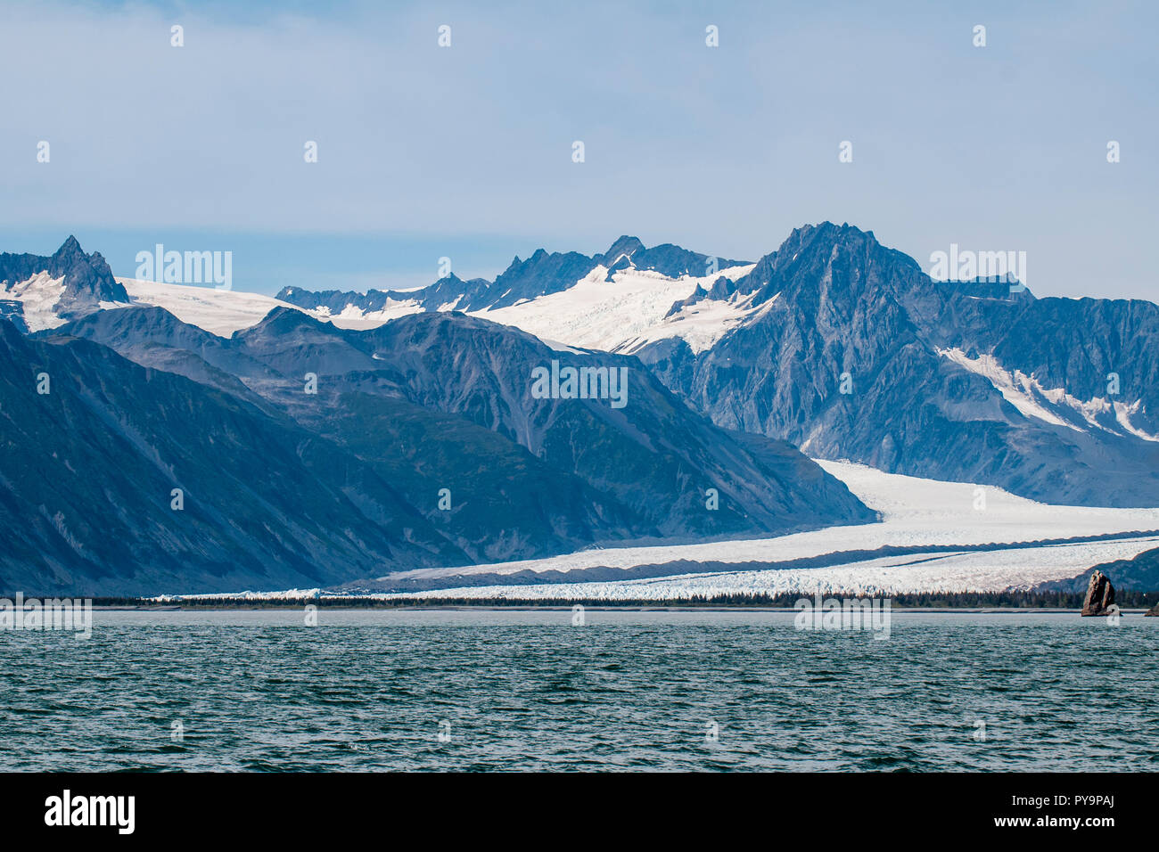 Bear Gletscher, Harding Icefield, Kenai Fjords National Park, Alaska, USA. Stockfoto