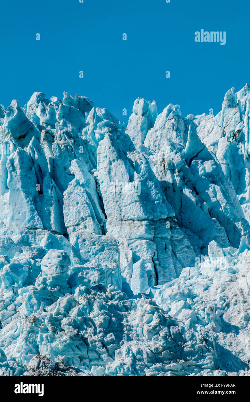 Holgate Gletschers, Harding Icefield, Kenai Fjords National Park, Alaska, USA. Stockfoto