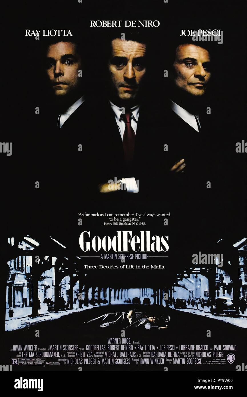 Original Film Titel: GOODFELLAS. Englischer Titel: GOODFELLAS. Jahr: 1990. Regie: Martin Scorsese. Quelle: WARNER BROS. /Album Stockfoto