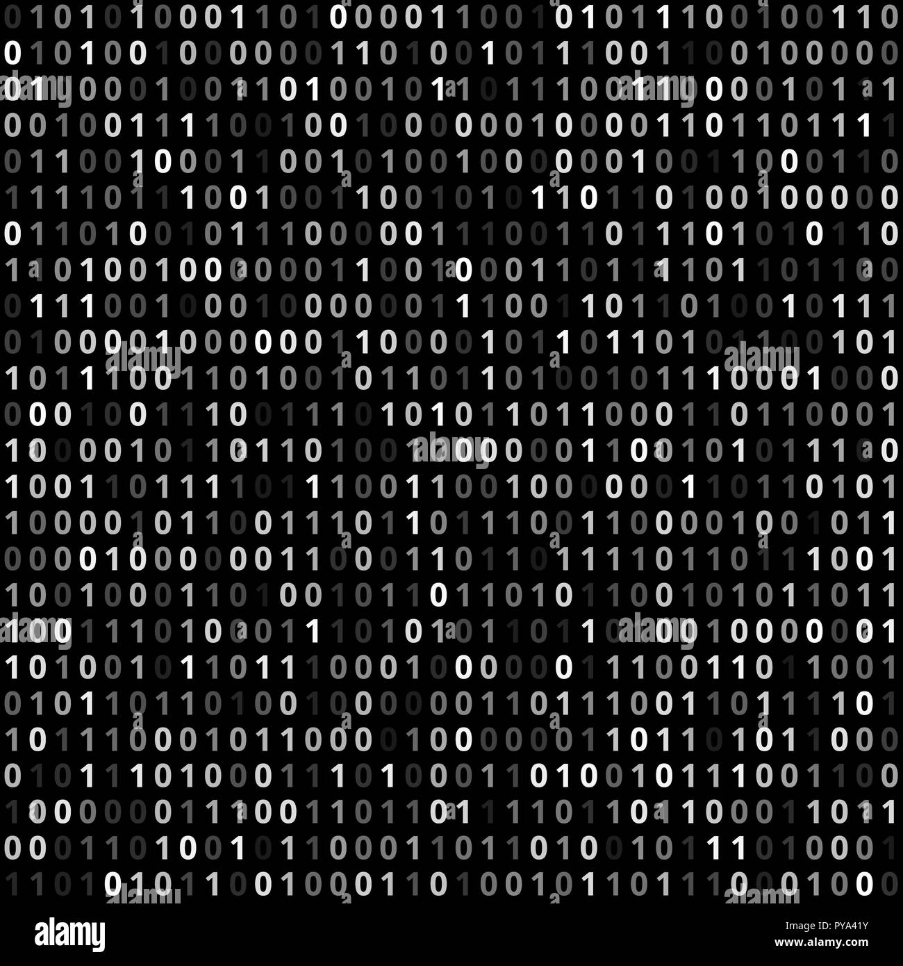 Binärcode Schwarzweiß-Stockfotos und -bilder - Alamy