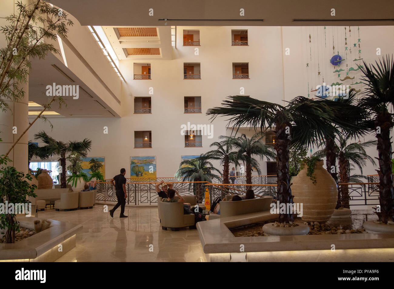 Innenraum Foyer an davod Dead Sea Resort und Spa in Israel. Stockfoto