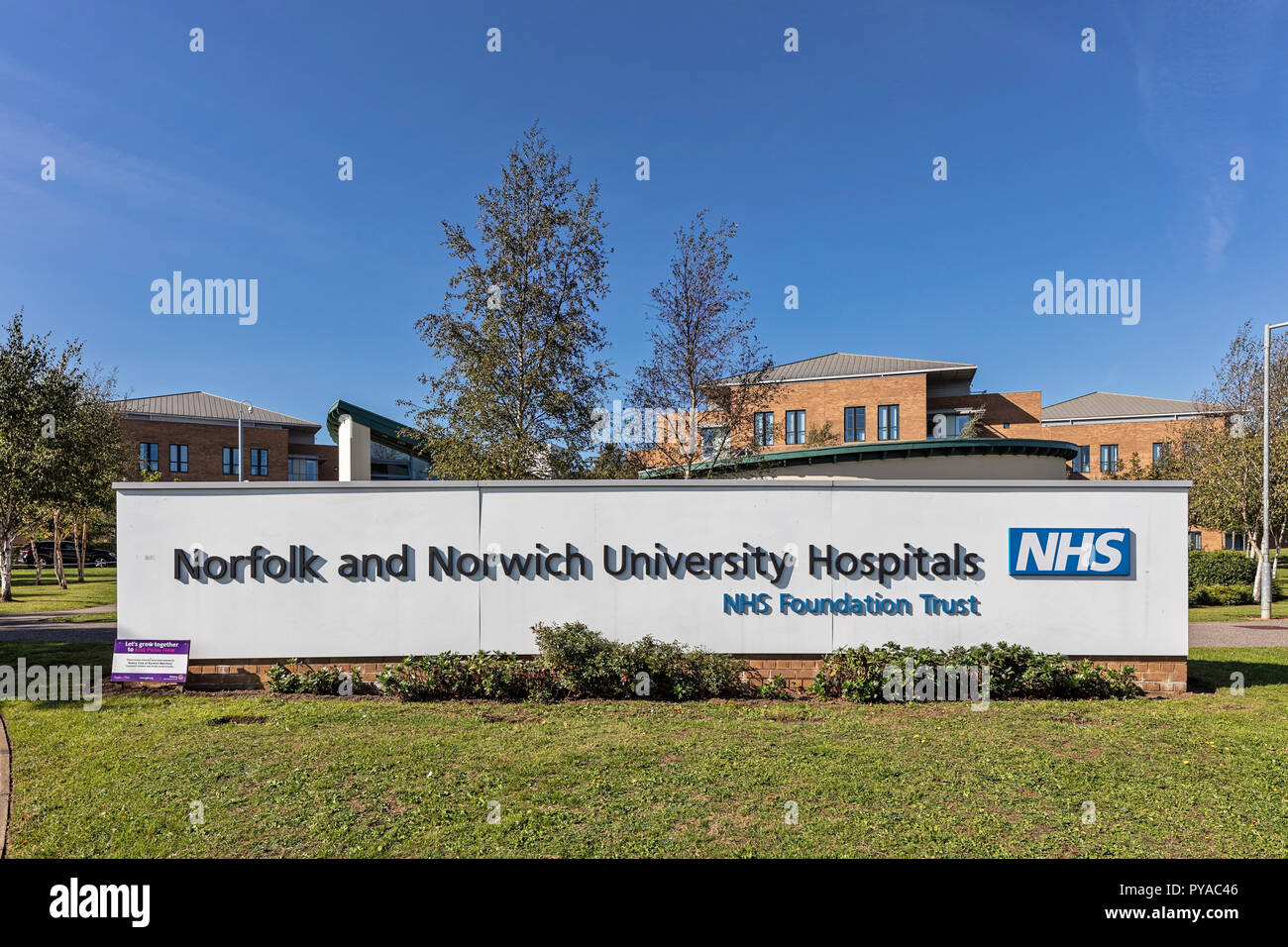 Norfolk und Norwich Krankenhaus in Norwich Stockfoto