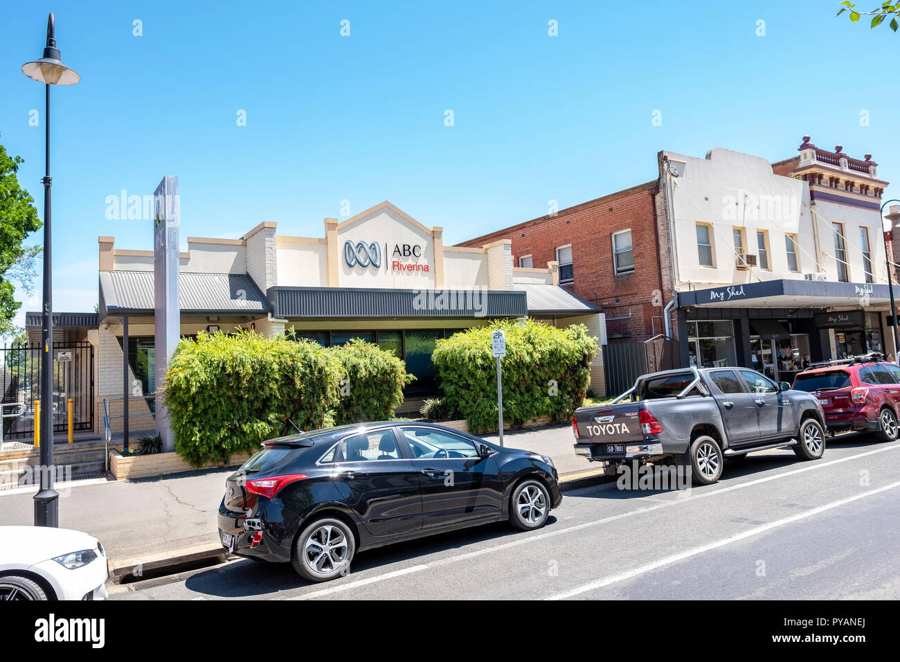 ABC Media News Niederlassungen in Wagga Wagga, regionale New South Wales, Australien Stockfoto