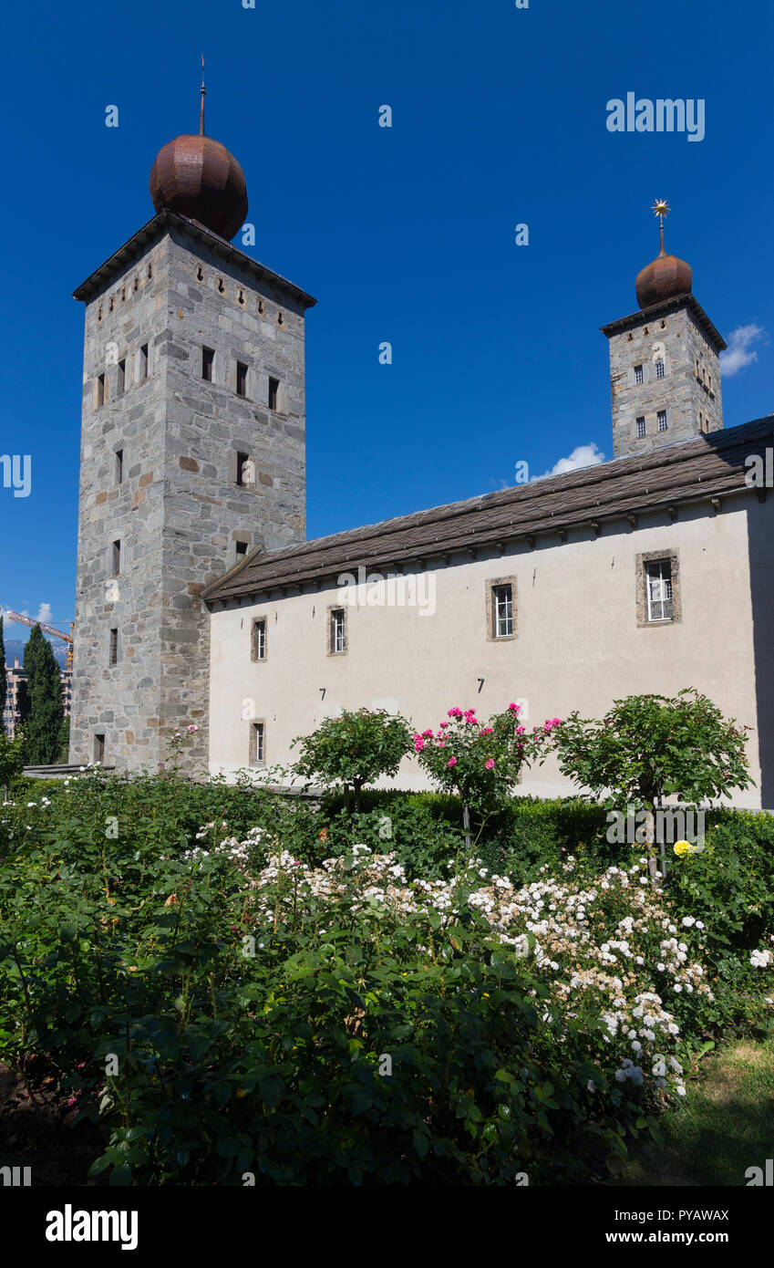 Stockalper Palast, Brig, Schweiz Stockfoto