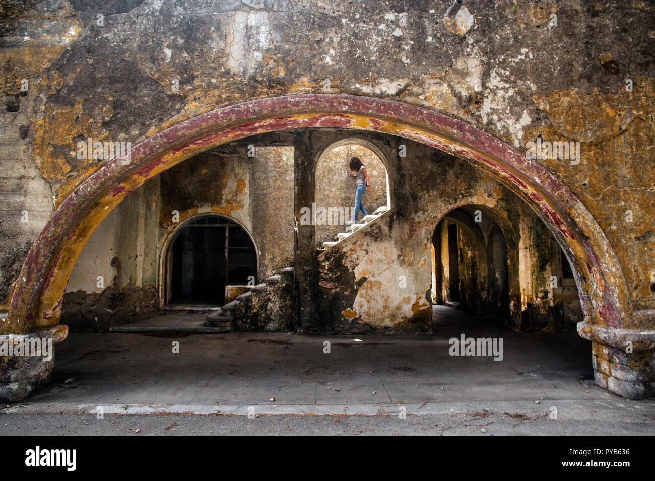 Europa, Griechenland, Kreta, Rhodos, eleousa, Italienisch, Gebäude Stockfoto